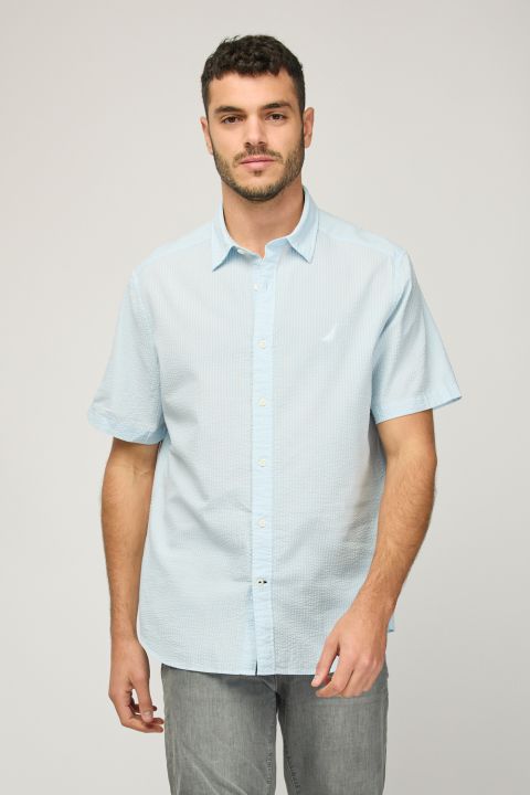 חולצת בד קצרה לגברים