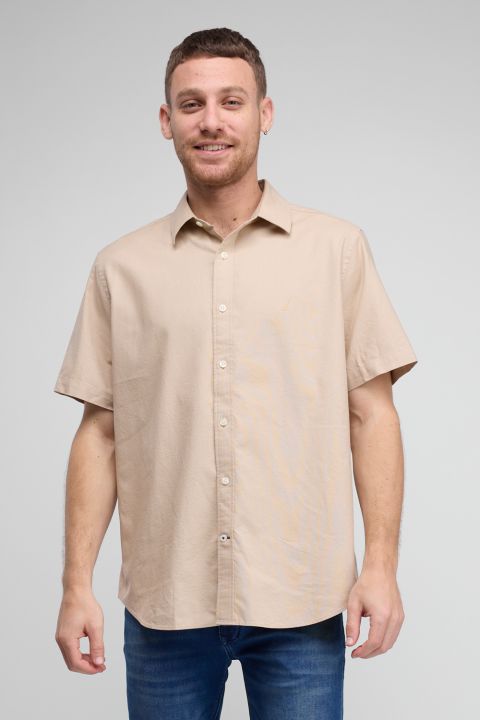 חולצה מכופתרת עם שרוולים קצרים ולוגו Nautica רקום