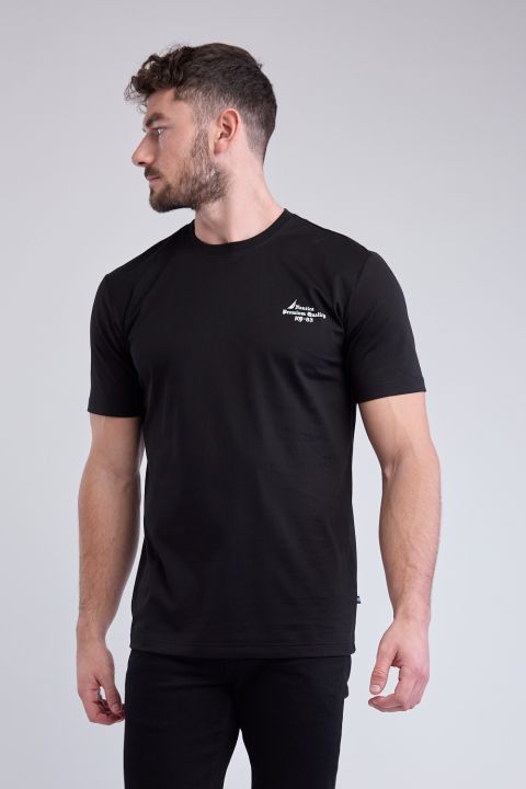 טי שירט עם שרוולים קצרים והדפס Nautica לגברים