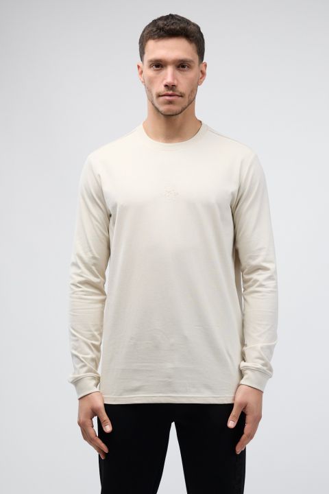 טי שירט ארוכה לגברים עם לוגו Nautica תלת ממדי