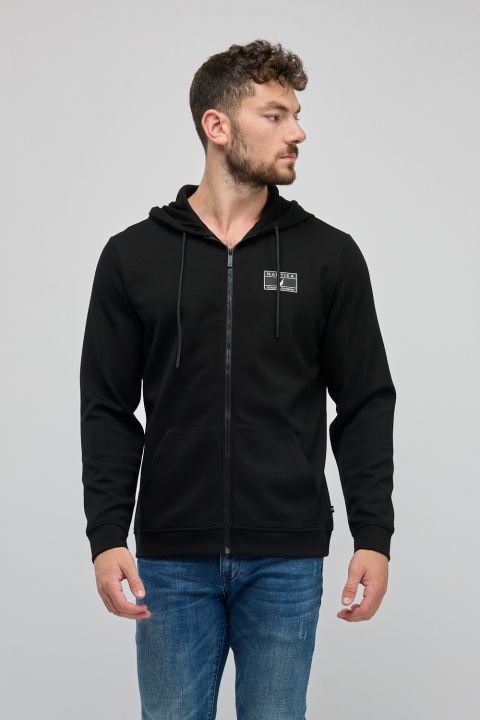 סווטשירט עם רוכסן ולוגו Nautica לגברים