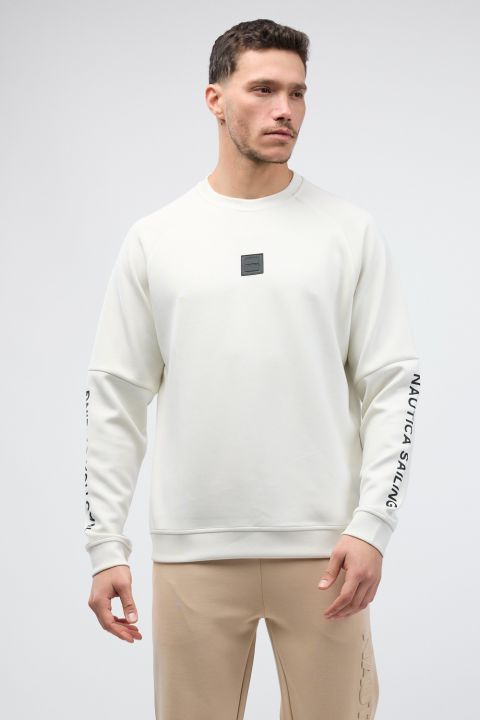 סווטשירט עם תווית לוגו Nautica לגברים