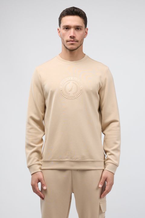 סווטשירט Nautica עם דוגמא תלת ממדית לגברים