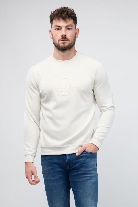 סווטשירט Nautica עם דוגמא תלת ממדית לגברים