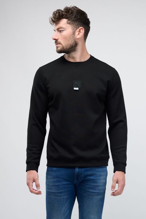 טי שירט ארוכה Nautica עם רקמה דו צדדית לגברים