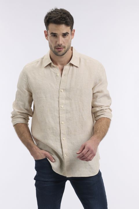 חולצה מכופתרת ארוכה לגבר