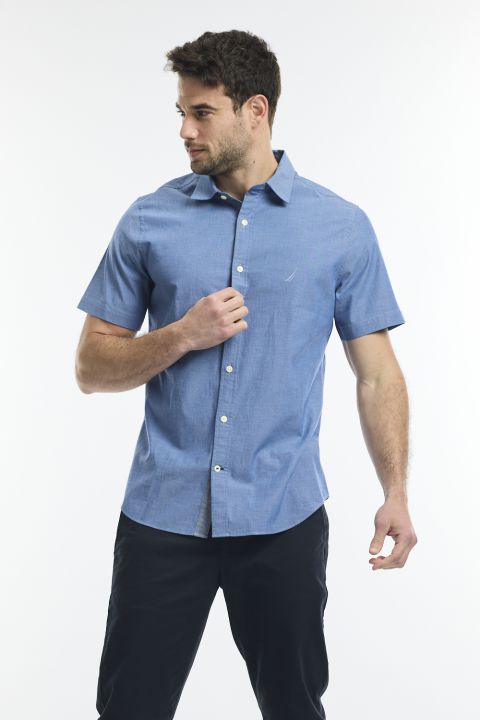 חולצה מכופתרת קצרה לגבר